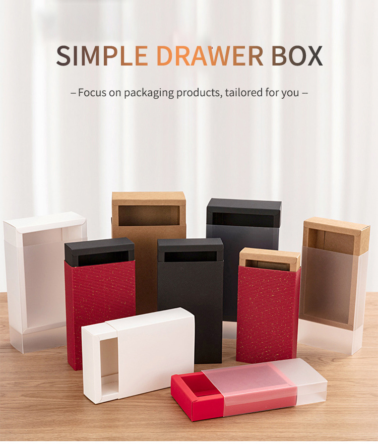 Empty Square Food Tea Drawer Box