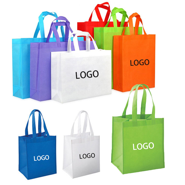 Friendly reusable grocery recycled ecobag pp nonwoven bags