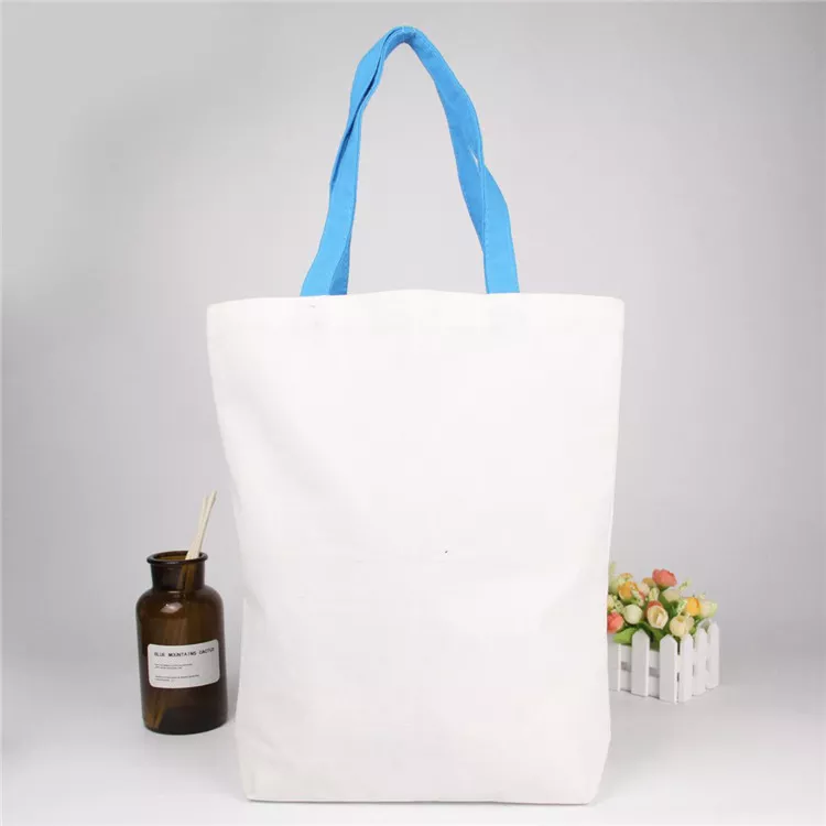 Custom Logo Size Printed Eco Friendly Recycled Reusable Plain Bulk Large Organic Calico Cotton Canvas Grocery Shopping Tote Bag