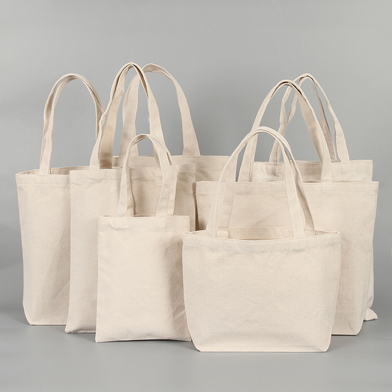 Women Canvas Bags Solid color Tote Shopping Bags