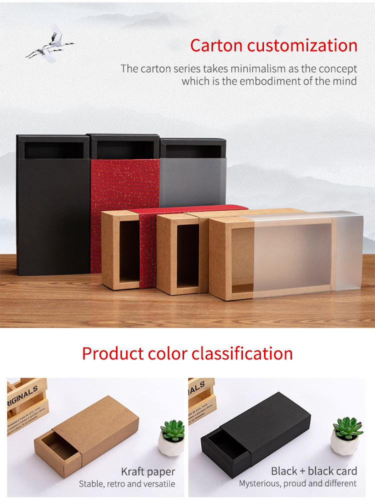 Empty Square Food Tea Drawer Box