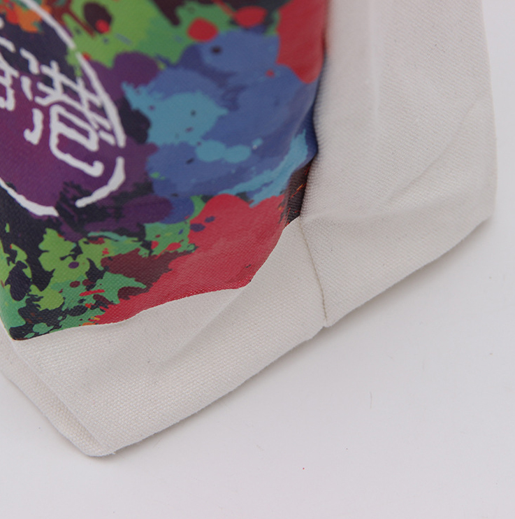 Promotion custom natural durable cotton canvas shopping tote bag with logo