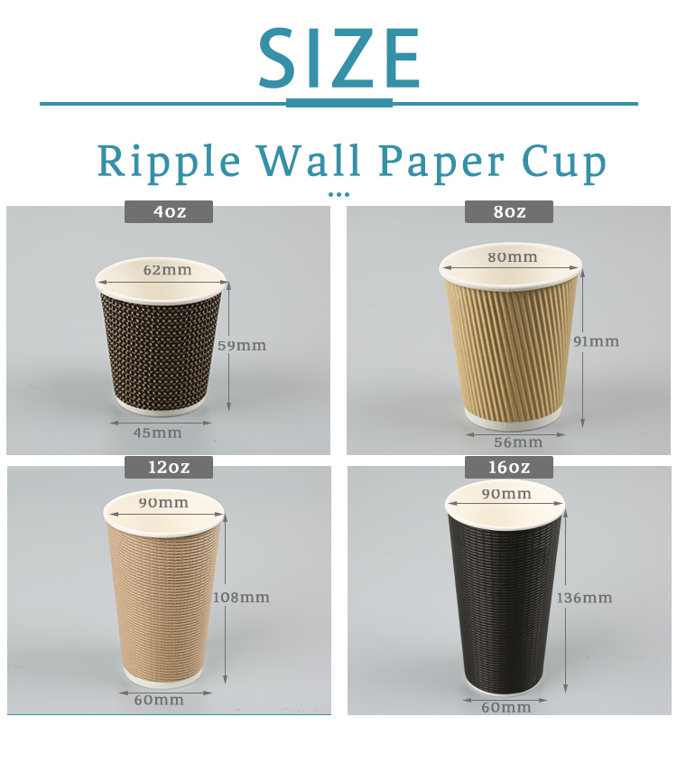 Eco-Friendly Take Away Double Wall Coffee Paper Cup