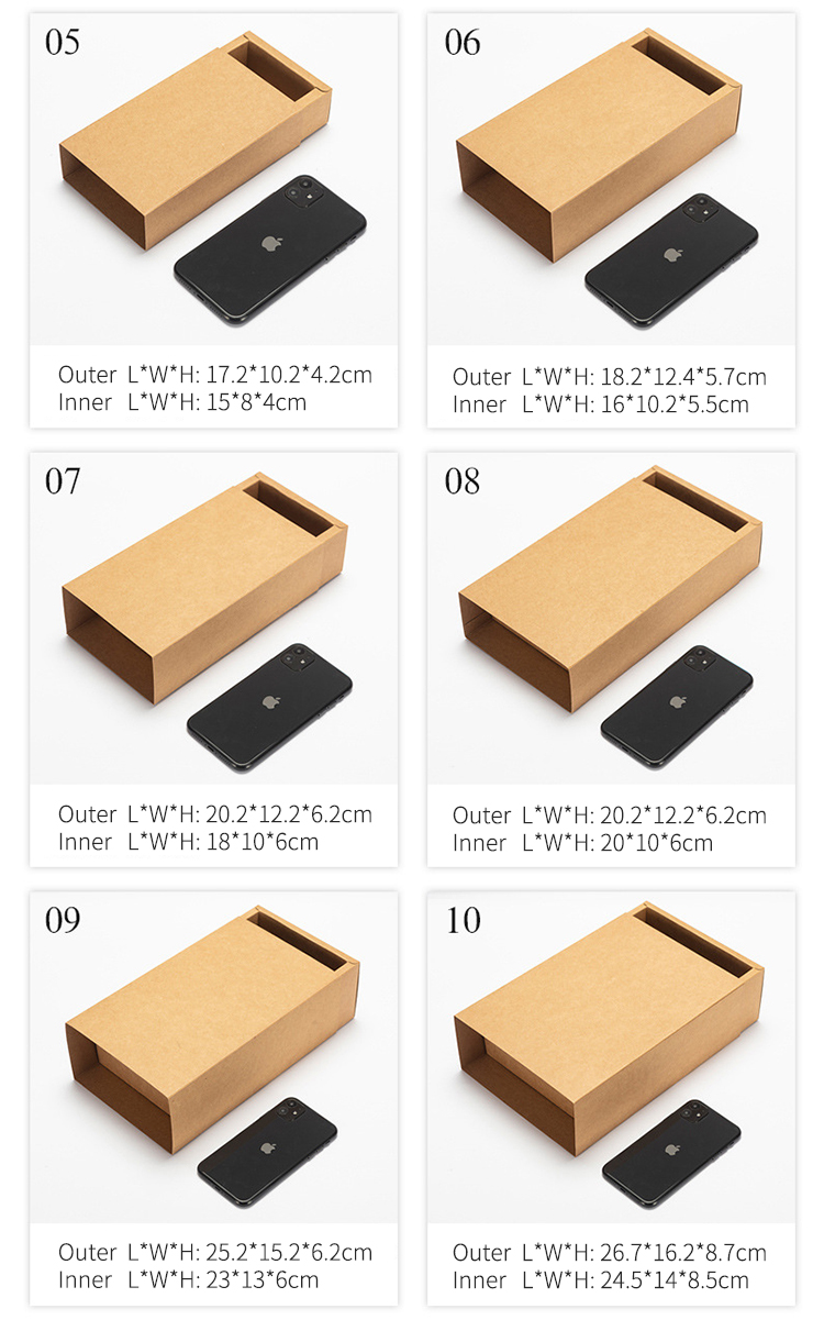 Empty Square Food Tea Drawer Box