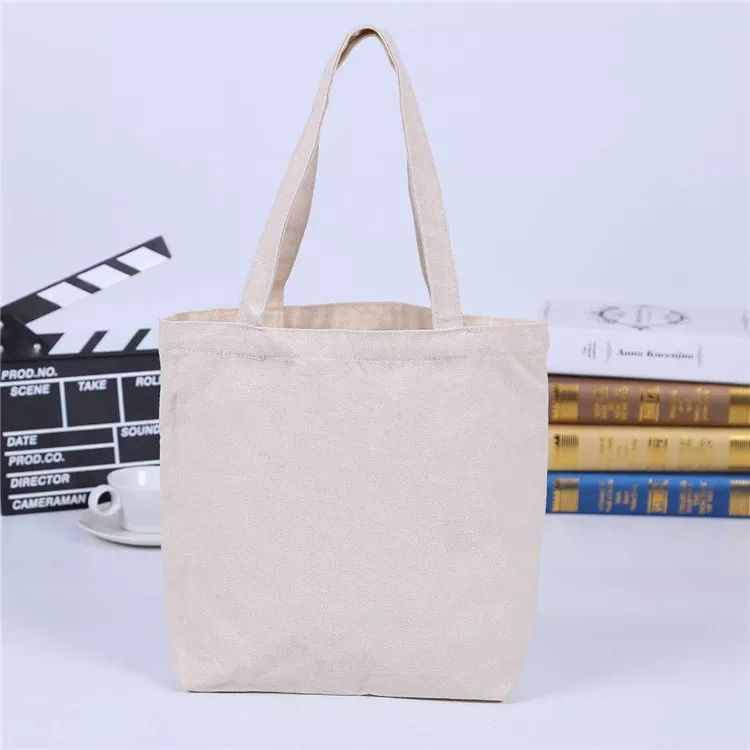 Custom Logo Size Printed Eco Friendly Recycled Reusable Plain Bulk Large Organic Calico Cotton Canvas Grocery Shopping Tote Bag