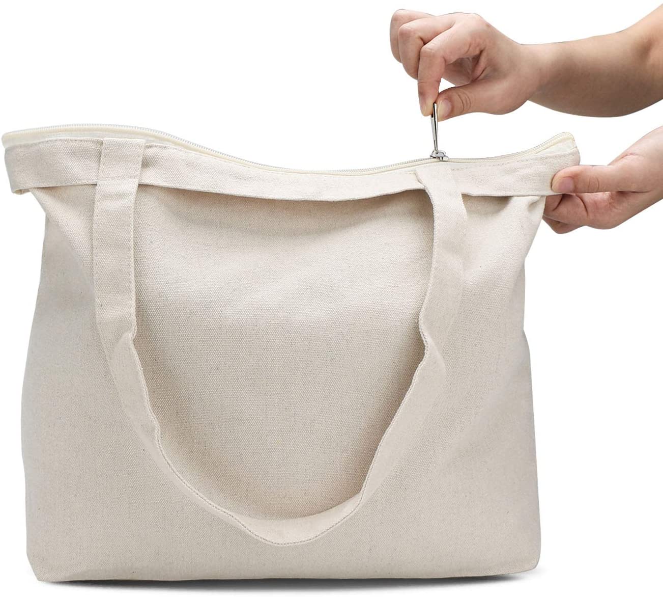 Women Canvas Bags Solid color Tote Shopping Bags