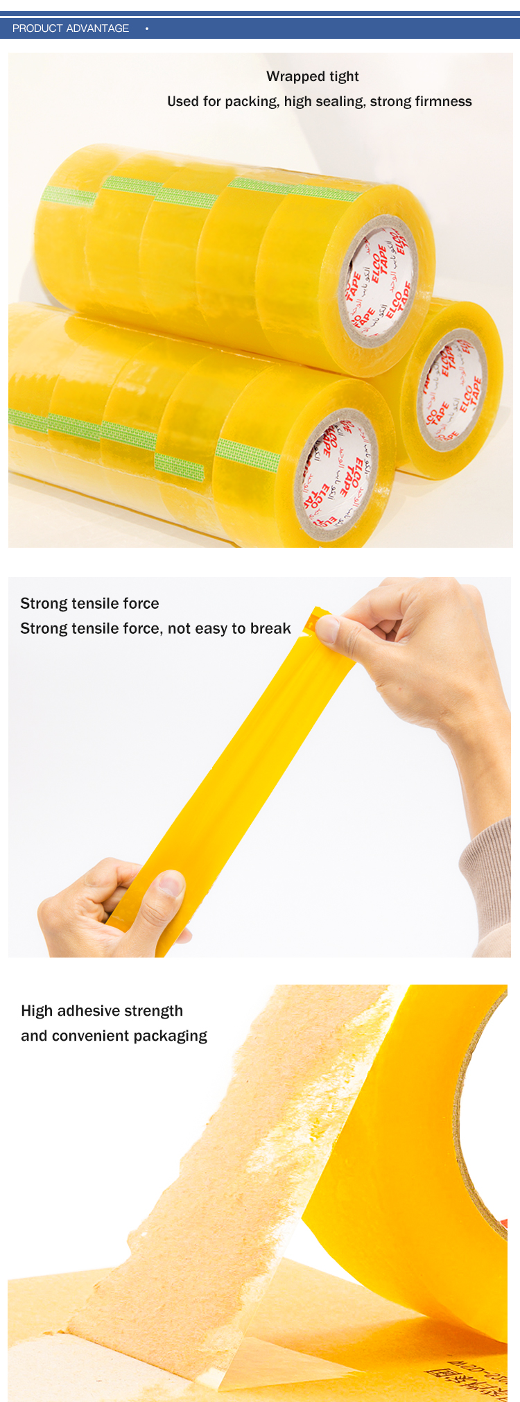   Wholesale Price Packing Tape for Carton Sealing Bopp Packaging Tape Clear