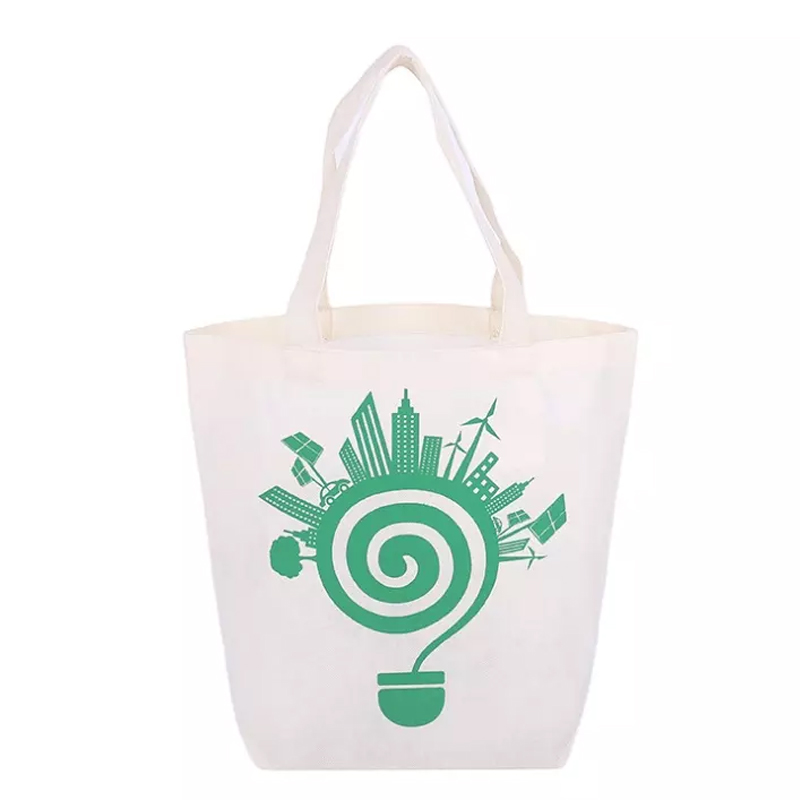 Promotional Custom Logo Printed fabric cotton canvas tote shopping bag luxury fashion