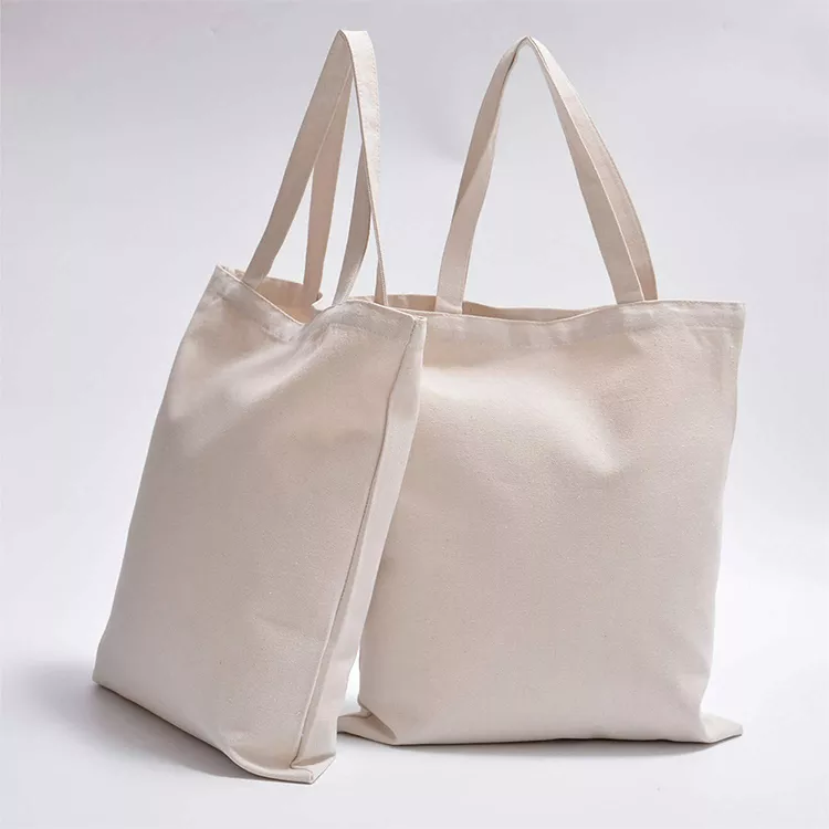 Custom Logo Size Printed Eco Friendly Recycled Reusable Plain Bulk Large Organic Calico Cotton Canvas Grocery Shopping Tote Bag