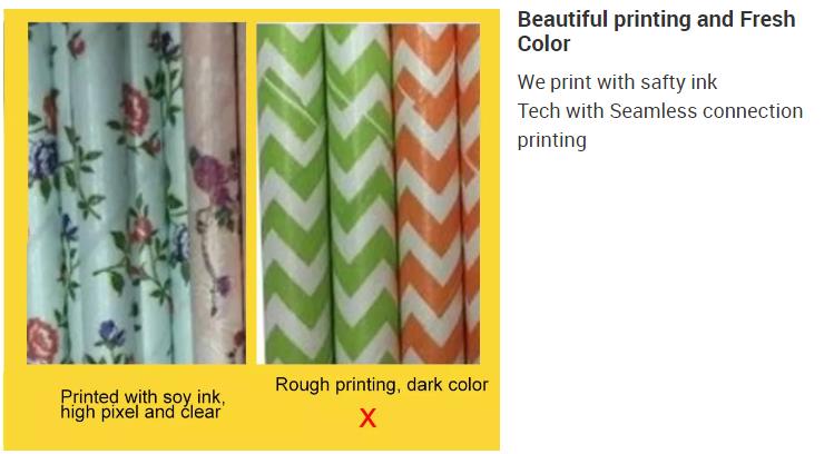 China manufacturer Wholesale mixed design paper straws biodegradable drinking manufacturer paper straw