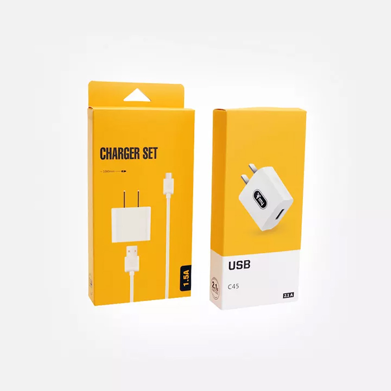 Hang Paper Folding Box With Window For Electronic Product