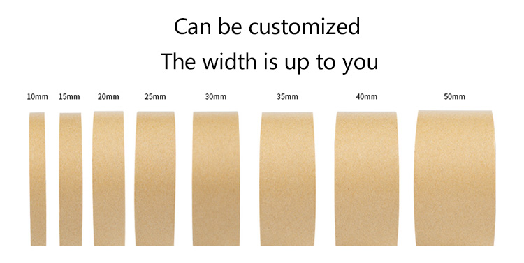 Reinforced Gummed Kraft Paper Tape Logo Water Activated Paper Tape