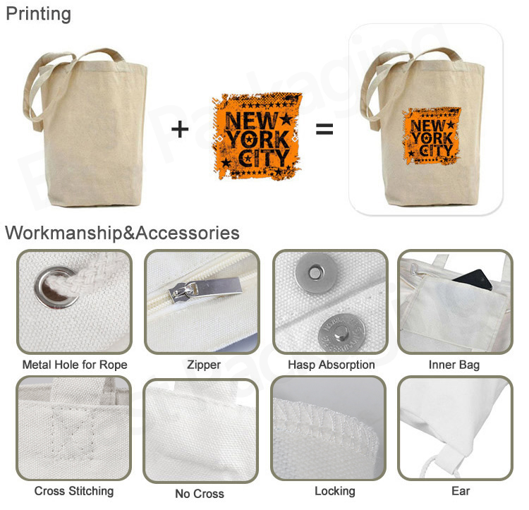 Low MOQ Customised Gift Cotton Cloth Drawstring Backpack Cotton Canvas Bag With Logo