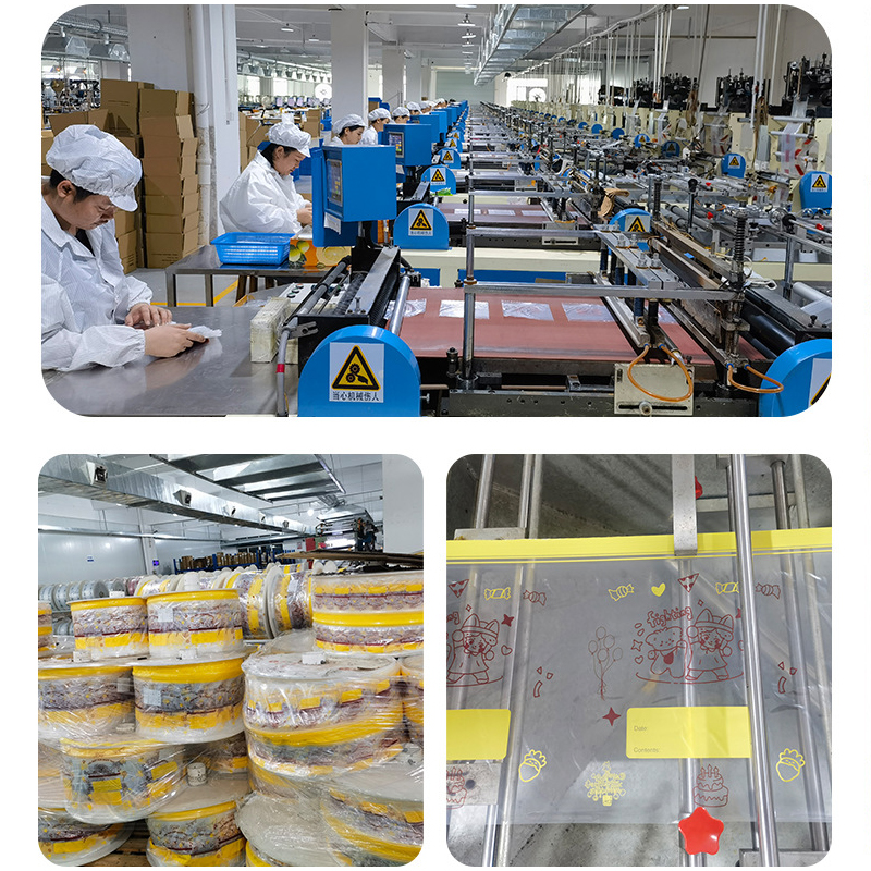 Customized Wholesale Food Grade Double Ribbed Sealed Cling Bags Household Refrigerator Freezer Frozen Food Portion Storage Bags