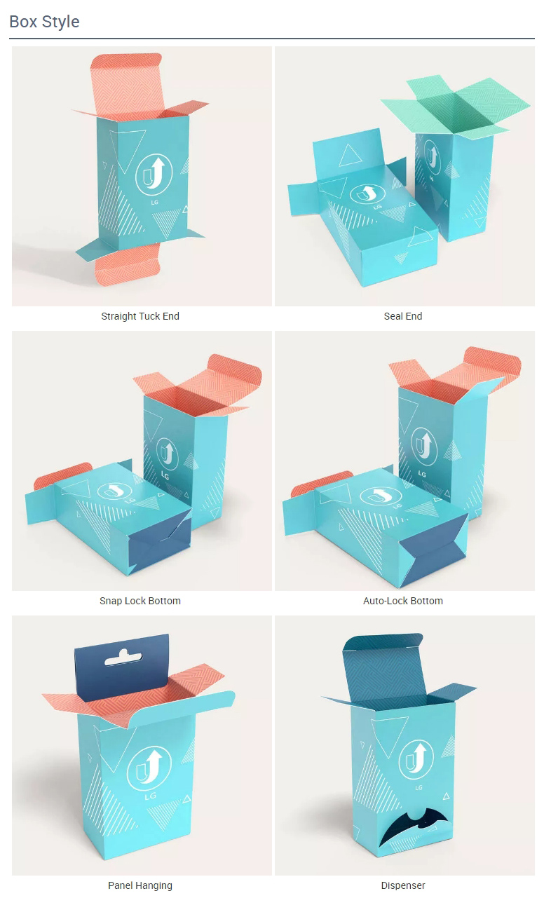Hang Paper Folding Box With Window For Electronic Product