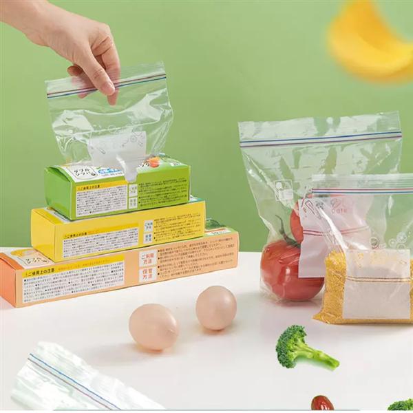 Manufacturer customization Thick self-sealing waterproof pe transparent storage sealed fresh bag