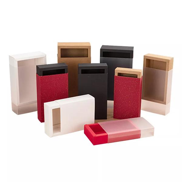 China Factory Customized Wholesale logo paper pull out sleeve boxes for gift pack Luxury sliding drawer gift box packaging