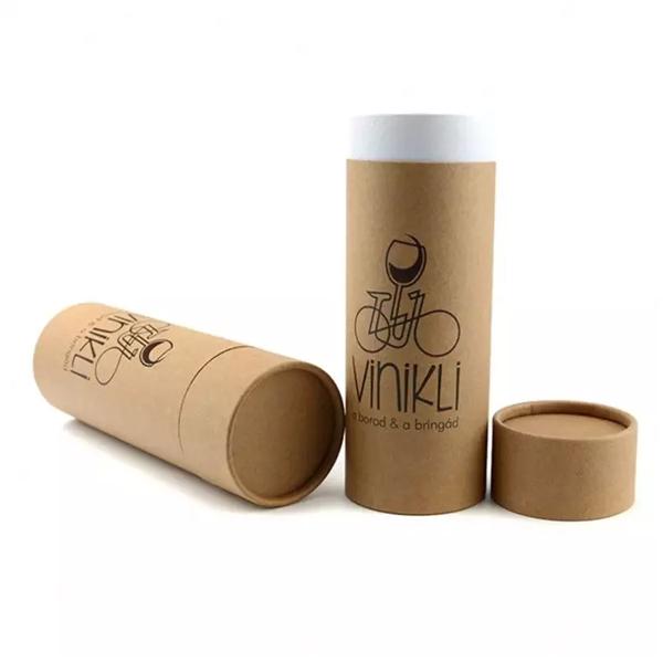 Custom packaging Eco friendly Kraft Paper  round paper poster mailing box paper mailing poster tube for tea Food Packaging