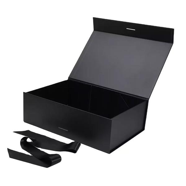 Custom logo folding foldable long gift box with handle closing box packaging gift cardboard packaging printed boxes