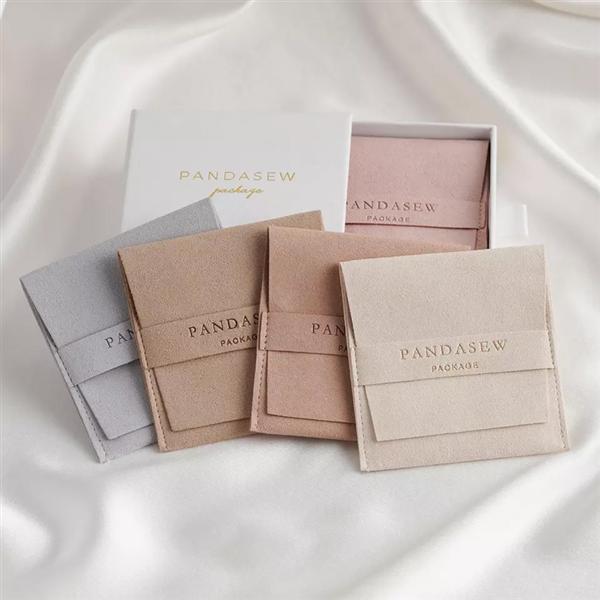 Lovely Jewelry Pouch Microfiber Jewelry Packaging Bag with Custom Logo
